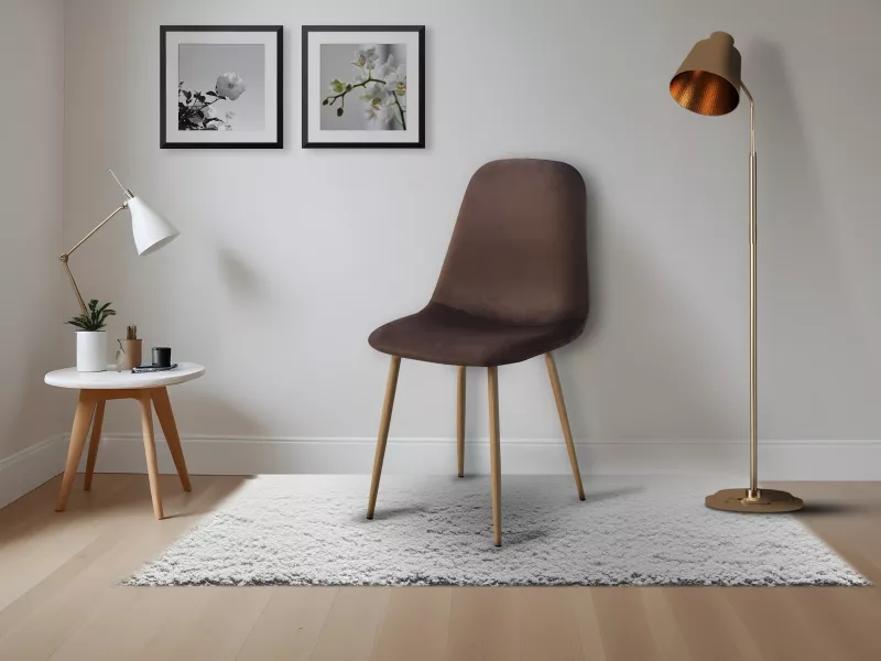 Joey Dining Chair in Brown Color
